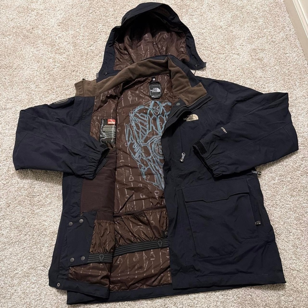 Y2K Vintage North Face RECCO Avalanche Ski Jacket | Black | Large